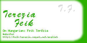 terezia feik business card